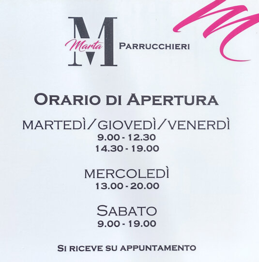 orari apertura
